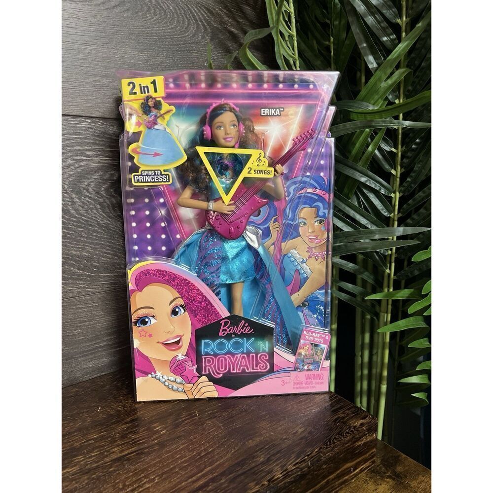 Barbie Rock 'N Royals Erika 2-in-1 Princess Rock Star Doll CKB58. NIB!